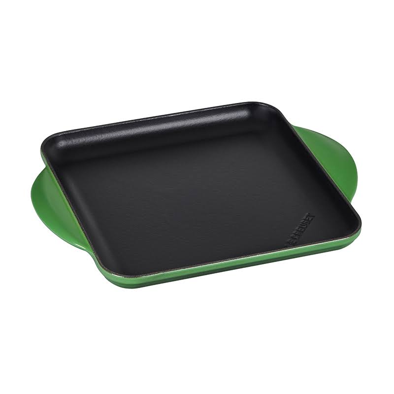 Emerald Green Enameled Cast Iron Skinny Griddle X92102