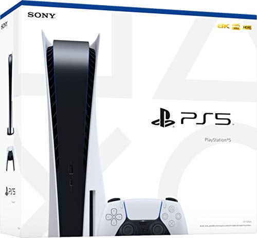 Playstation 5 Disc Version Console - 4K-TV Gaming, 16GB GDDR6 RAM, 8K Output, WiFi 6, 825GB SSD (Renewed) Q775