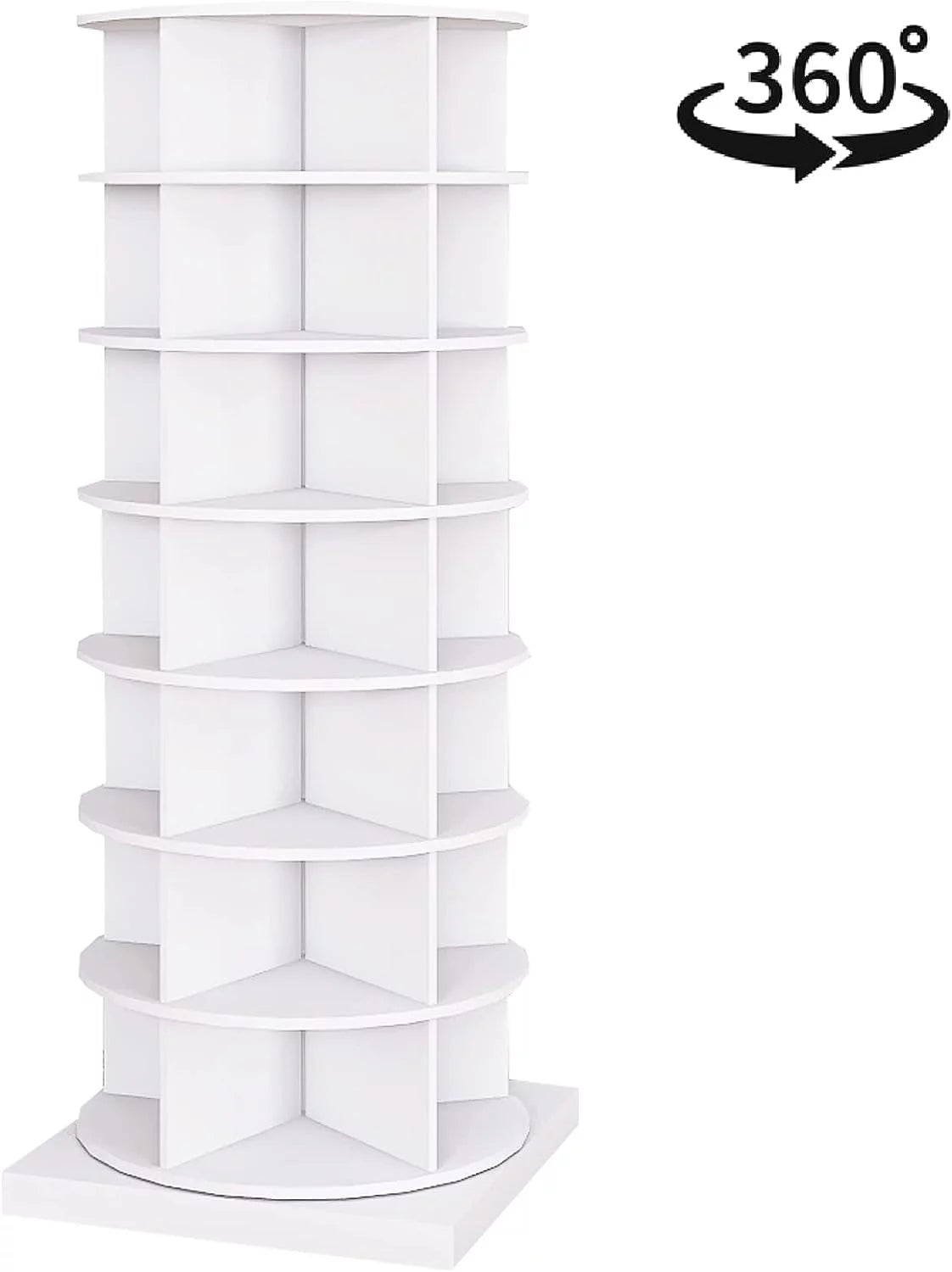360° Rotating 7-Tiers Shoe Rack Organizer Tower Holds Up to 28 Pairs K99742