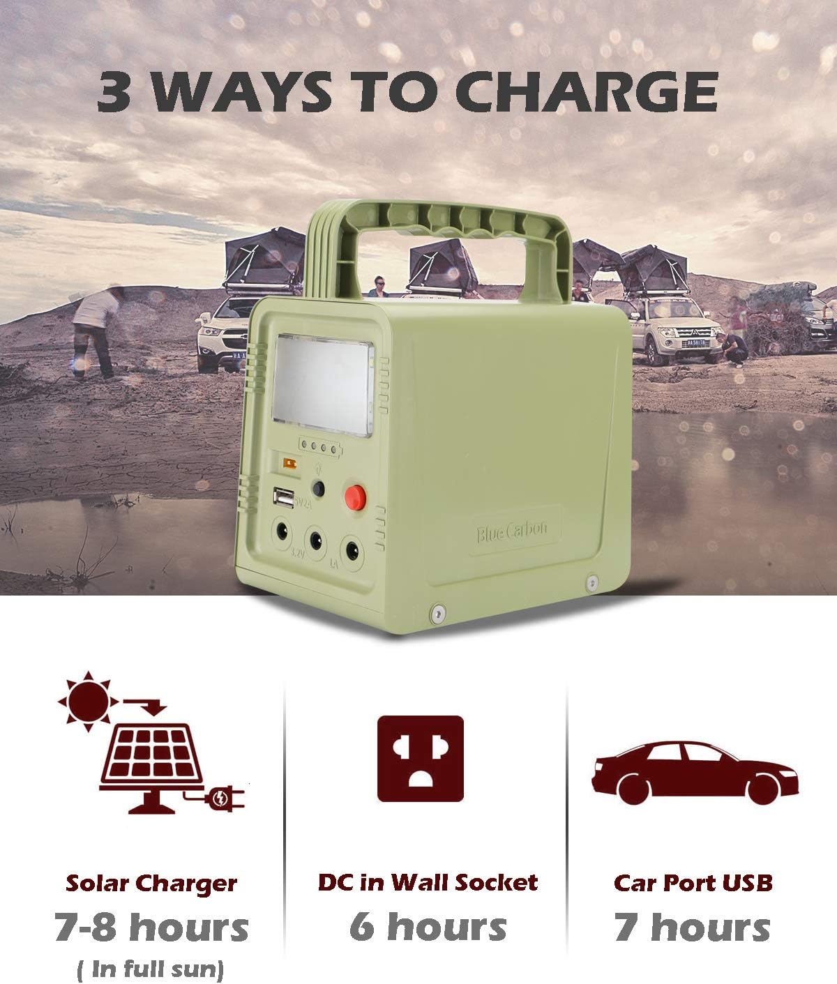 84Wh Portable Power Station with Solar Panel S88333