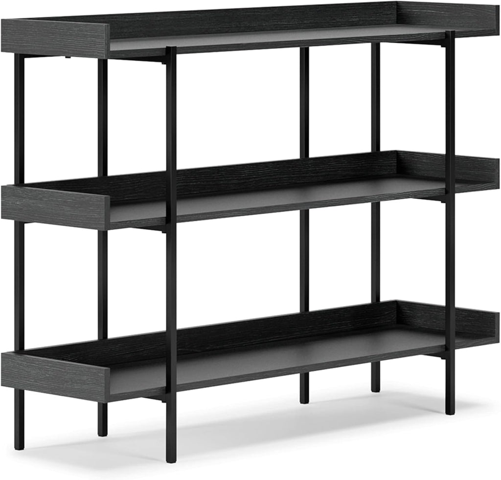 Black 3-Tier Bookcase W8844
