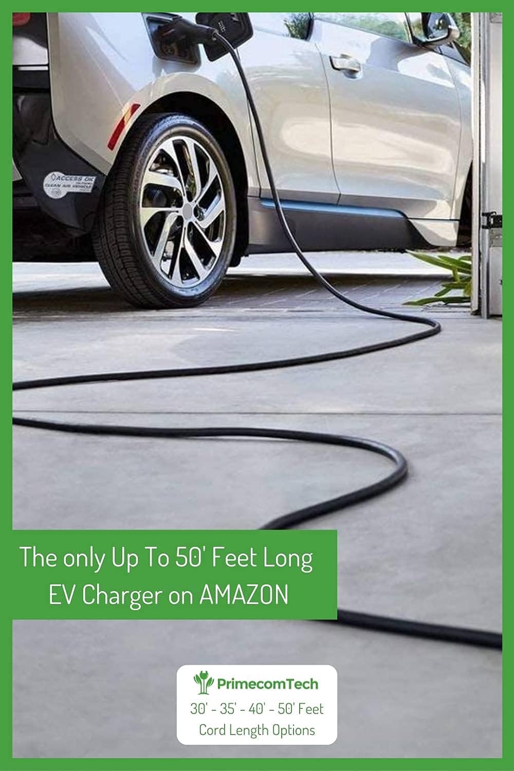 Level 2 Portable Electric Vehicle Charger 220V 240Volt 16Amp 30 Feet I811046