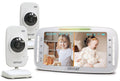 Video Baby Monitor, 1080P 5.5 HD Display, 2 HD Cams D824