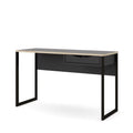 1 Drawer Desk in Black Matte and Oak M4207