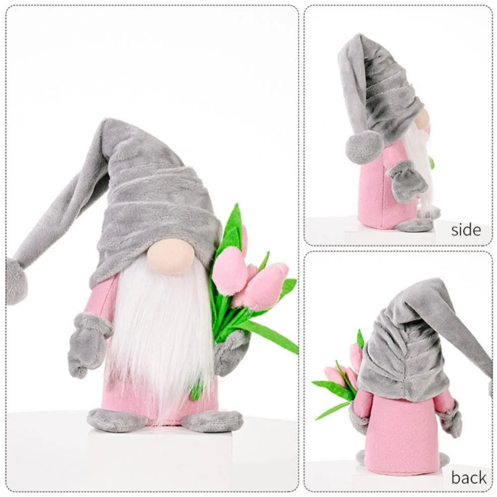 Tulip Gnome Doll Plush Stuffed Ornament X186