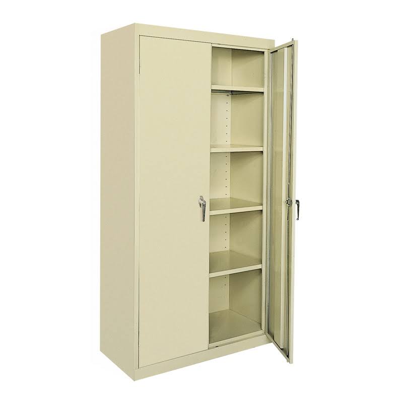 Storage Cabinet with Swing Handle, Putty - 36 x 24 x 78 in. B547