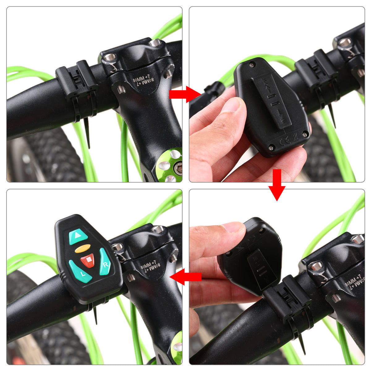 Wireless USB Rechargeable LED Turn Signal Backpack Light G172