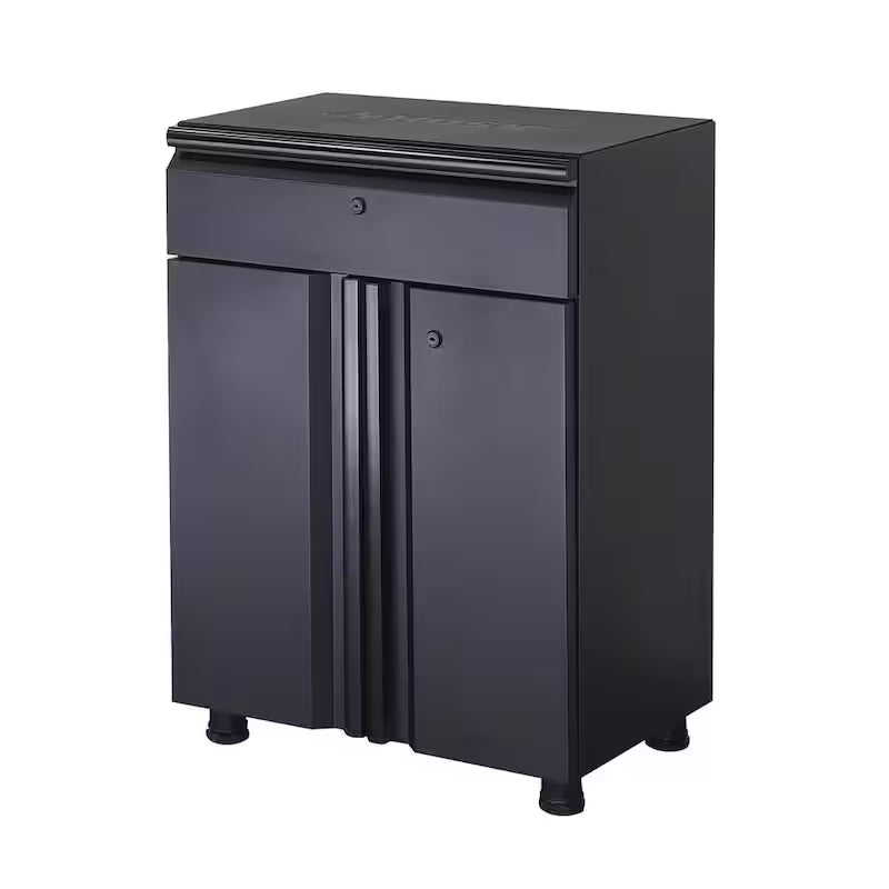 6-Piece Welded Steel Garage Storage System in Black Q5062