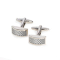 White Carbon Fiber Cufflinks T95682