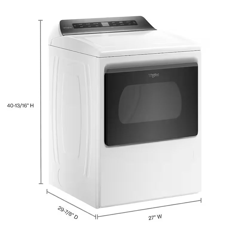 White Front Load Gas Dryer T50808