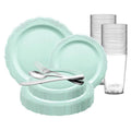 Antique Turquoise Plastic Wedding Value Set I16533