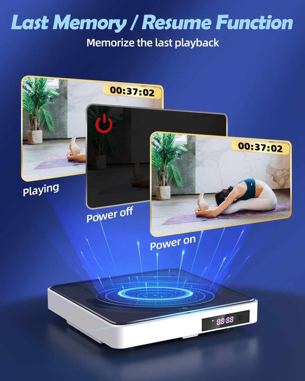 1080P Mini DVD Player with Remote Control F59055