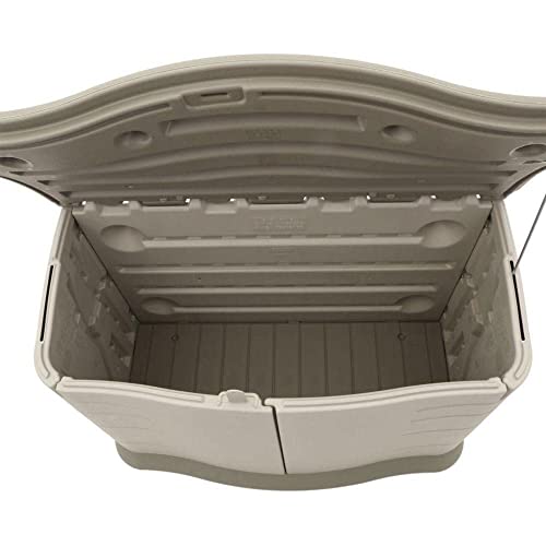 Beige/Brown Resin Outdoor Storage Shed (4.5 x 3 Ft) O237