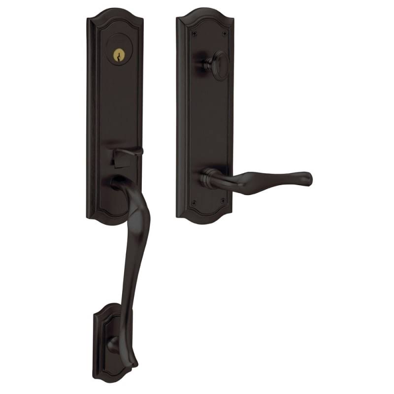 Left Hand Dummy Entrance Handleset Trim Set with Oil Rubbed Bronze F81542