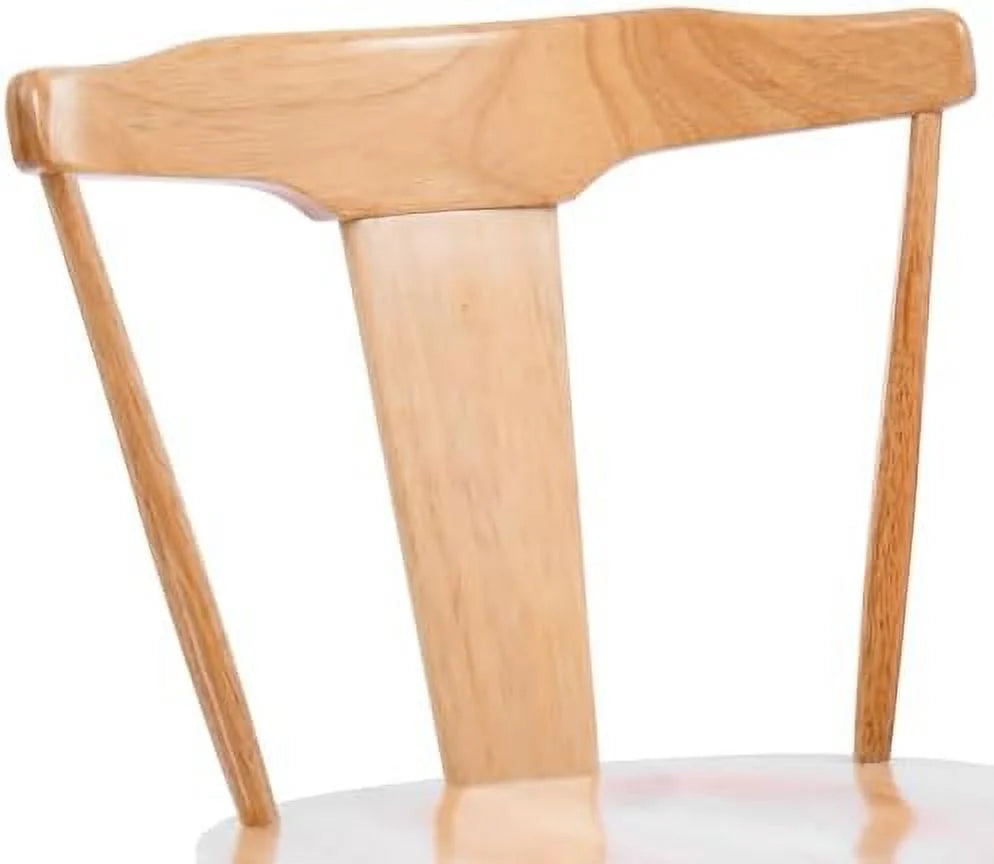 White Oak Wood Dining Chairs Set of 2 D62334