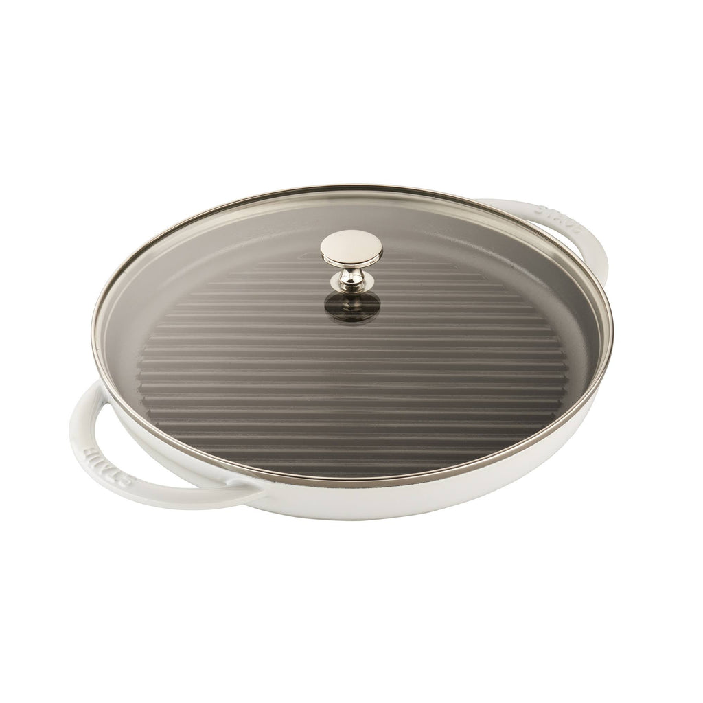 White 12-in Cast Iron Round Steam Grill A4901