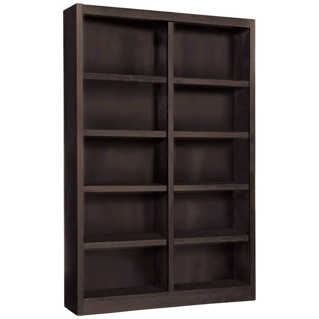 Espresso 10-Shelf Double Wide Bookcase R7373