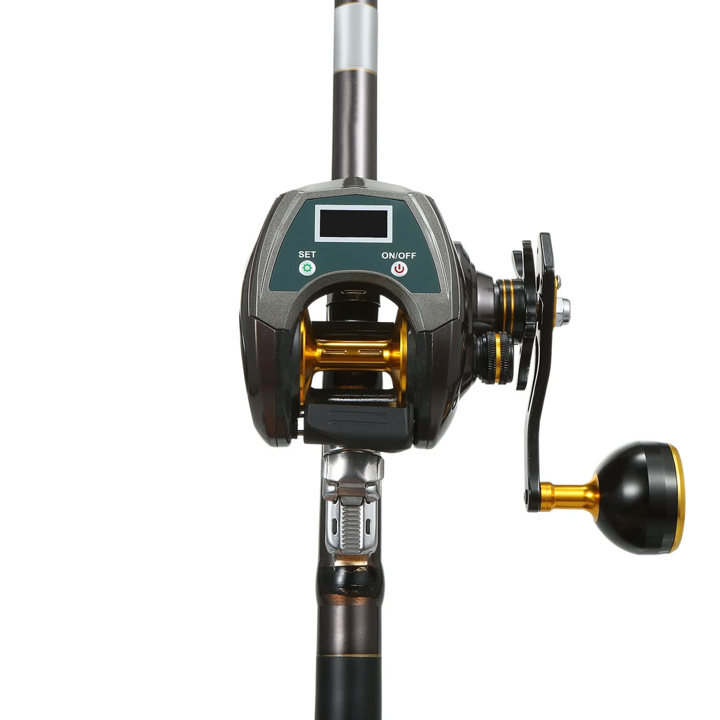 USB Rechargeable Carbon Fiber Baitcasting Reel Electric Fishing Reel X11281