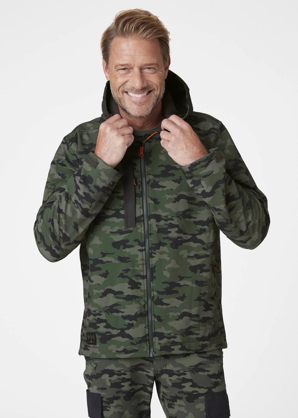 Black Hooded Softshell Jacket T41563