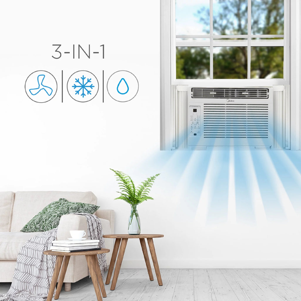 6,000 BTU 115V White Window Air Conditioner P40705