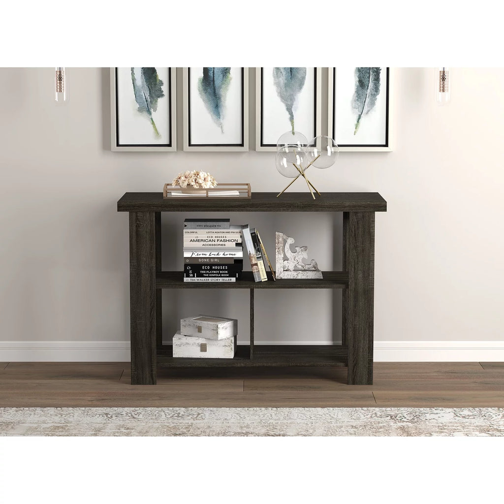 Dark Grey 3 Shelves Console Table I957697