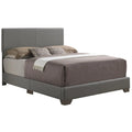 Faux Leather Upholstered King Bed Q766830