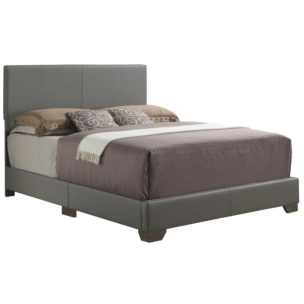Faux Leather Upholstered King Bed Q766830