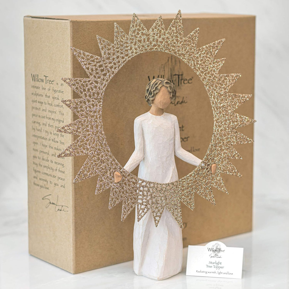 Sculpted hand-painted Tree Topper H703