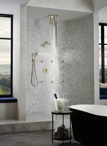 Polished Nickel 4-Function Raincan Showerhead M65914