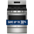 5 Burners Freestanding Gas Range Stainless Steel Self Clean N39382