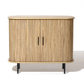 2-Door Accent Cabinet with Slatted Sliding Doors H439