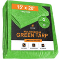 Green Poly Tarps 15 x 20 - Case of 6 P87656
