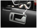Mustang Interior Door Handle Trim Plates Brushed Stainless Steel Pair Q715562