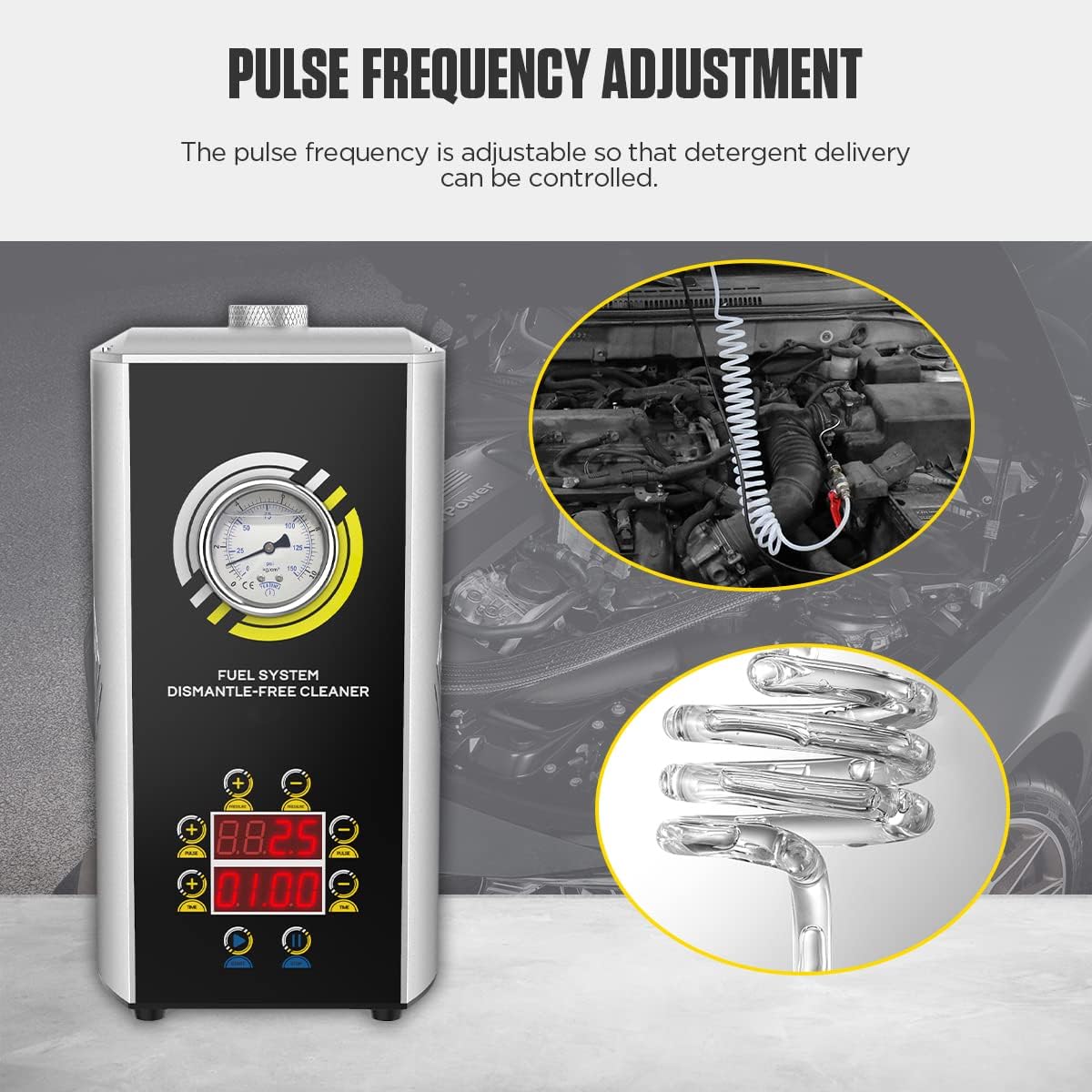 Car Fuel Injector Cleaner with Built-in Air Pump Q686050