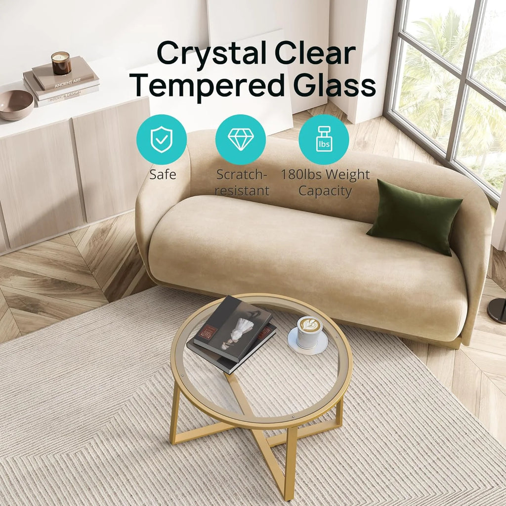 Round Glass Coffee Table A95705