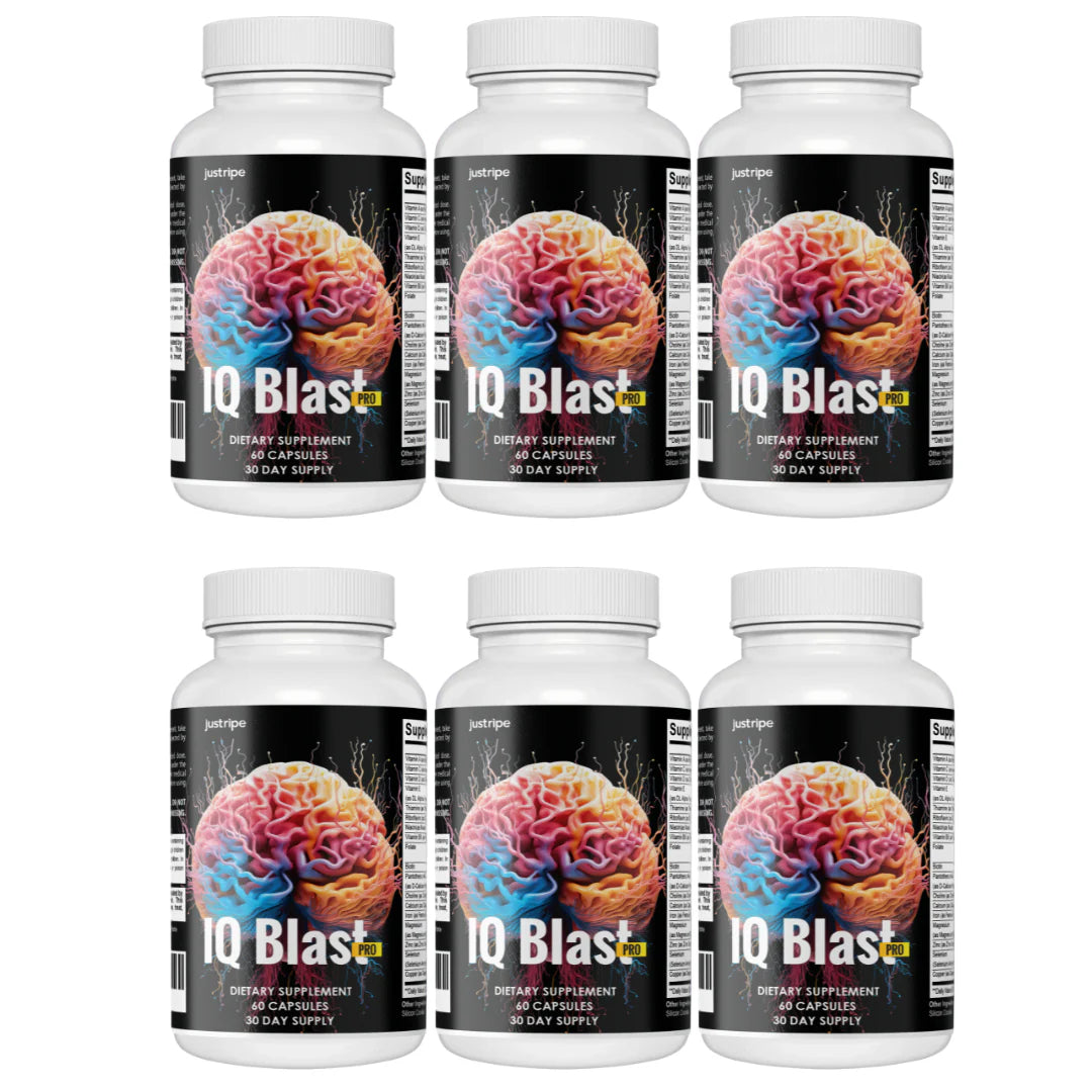 Brain Supplement Pills Capsules 6 Bottles Q641