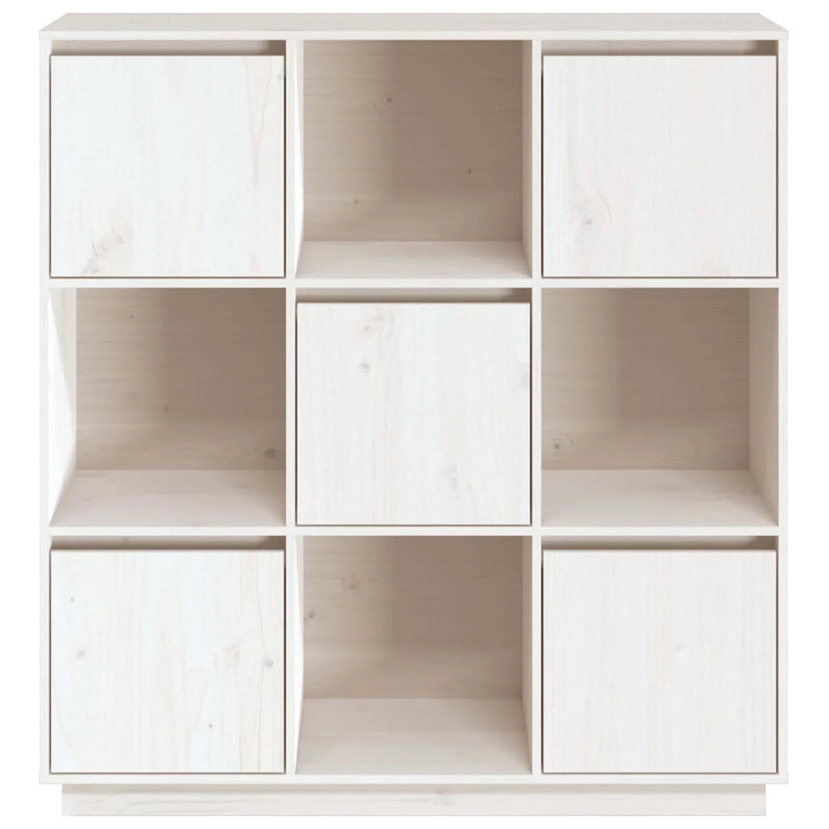 White Solid Wood Pine Highboard F56183