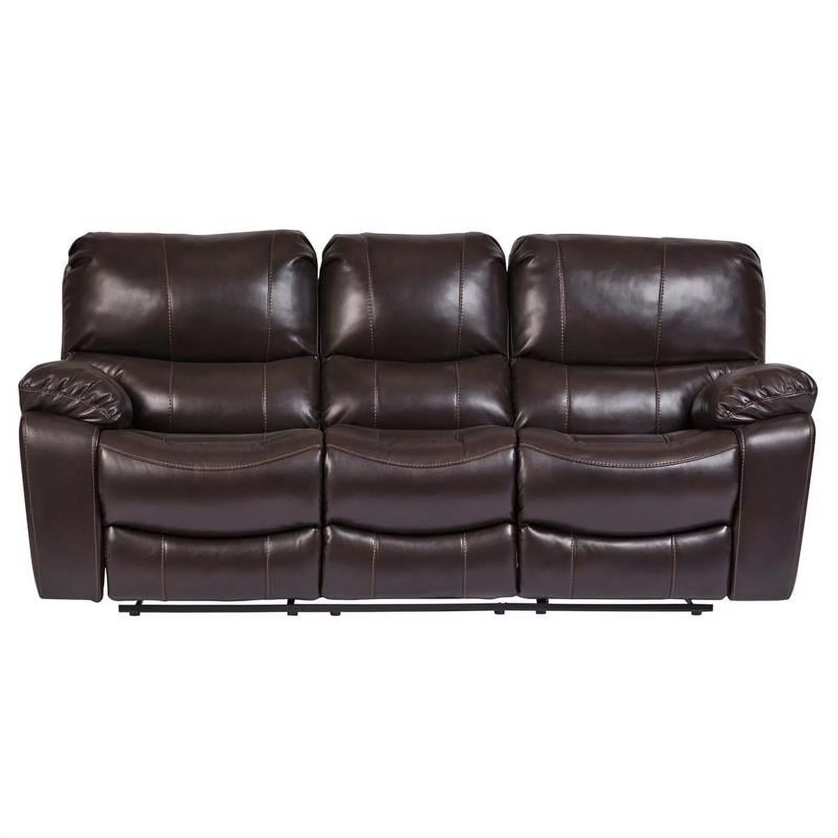 Leather-Look Reclining Sofa H3256