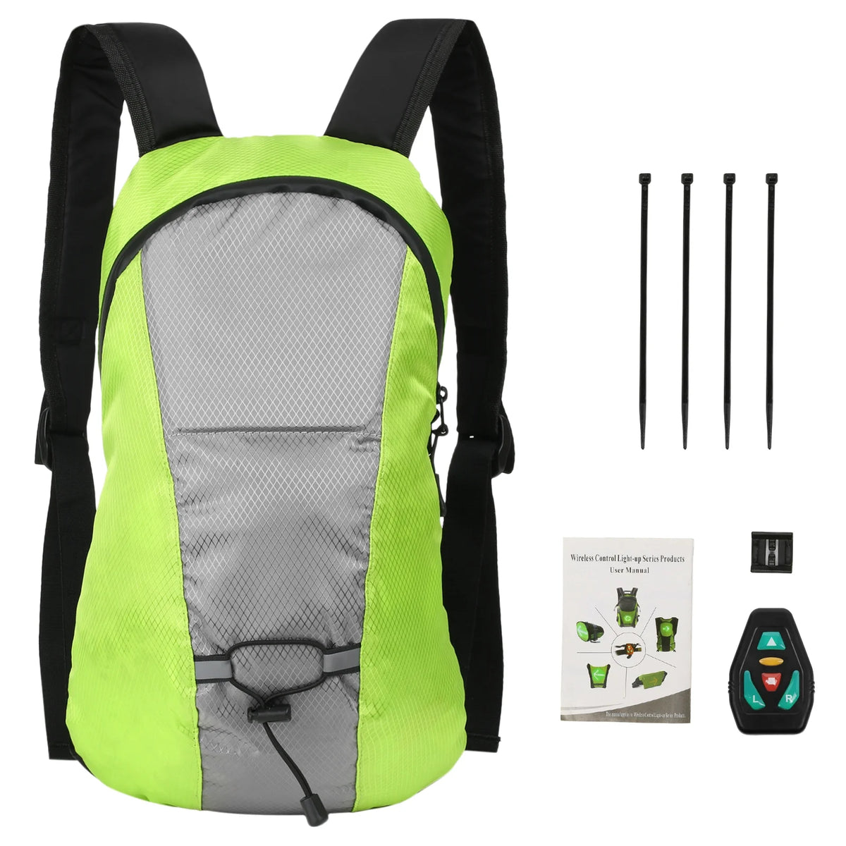 Wireless USB Rechargeable LED Turn Signal Backpack Light G172