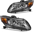 Headlight Assembly for Civic Sedan 4-Door and Coupe 2-Door, Black Housing D206641