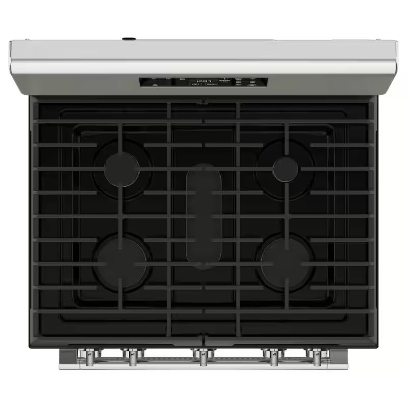 5 Burners Freestanding Gas Range Stainless Steel Self Clean N39382