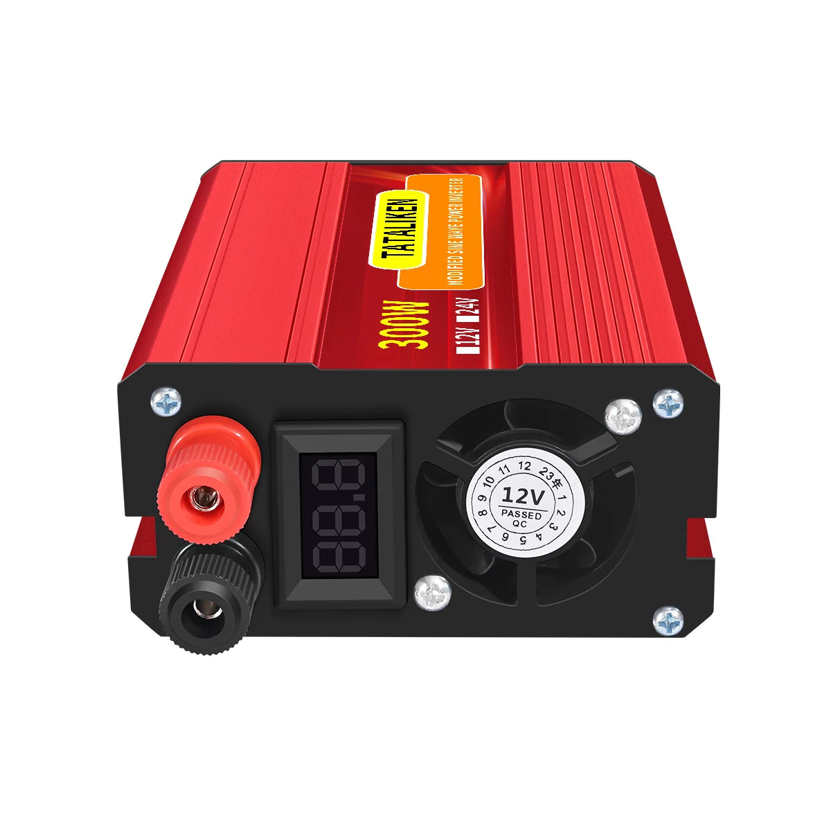 300 Watts Power Inverter 12V DC to 110V AC Car Plug Adapter Converter with LCD Display Dual USB Ports 2 AC Outlets O95890