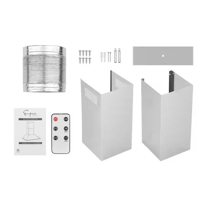 36 in. 380 CFM Convertible Wall Mount Range Hood in Stainless Steel H885