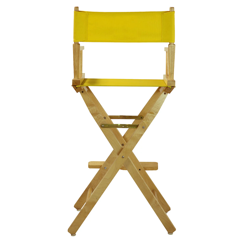 30" Director's Chair Natural Frame-Yellow Canvas G1896