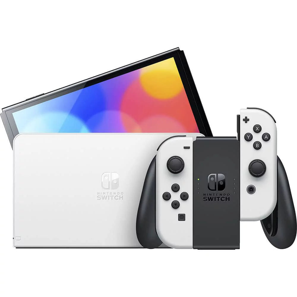 White 7-inch OLED 64GB Game Console with Accessories R63489