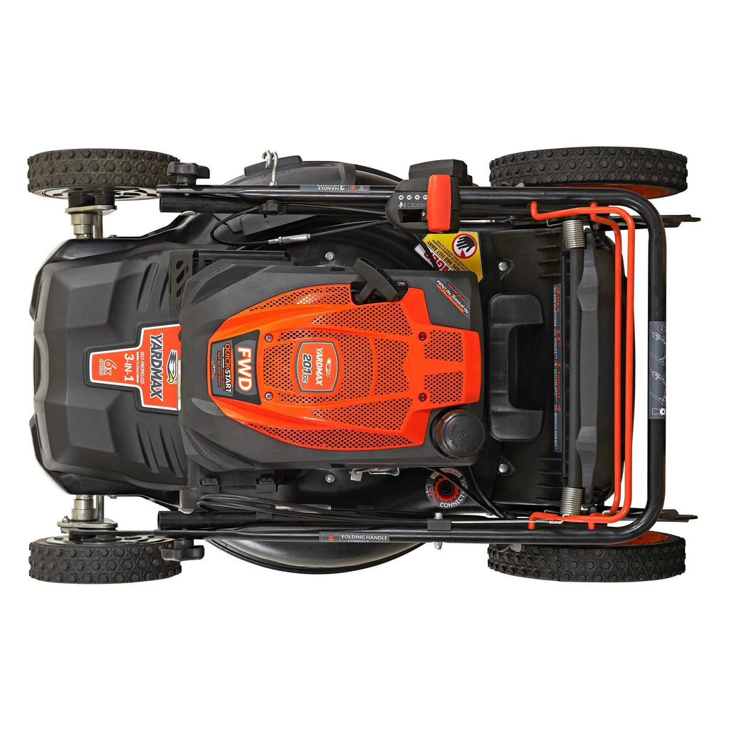 22 in. 201cc 6 Speed 3-in-1 Gas Self Propelled Lawn Mower S8897