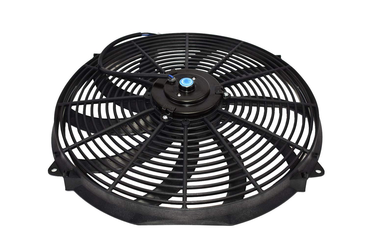 16" Electric Radiator Cooling Fan 10 Blades 3000 CFM Reversible Push or Pull 12 Volts Pack of 2 G114