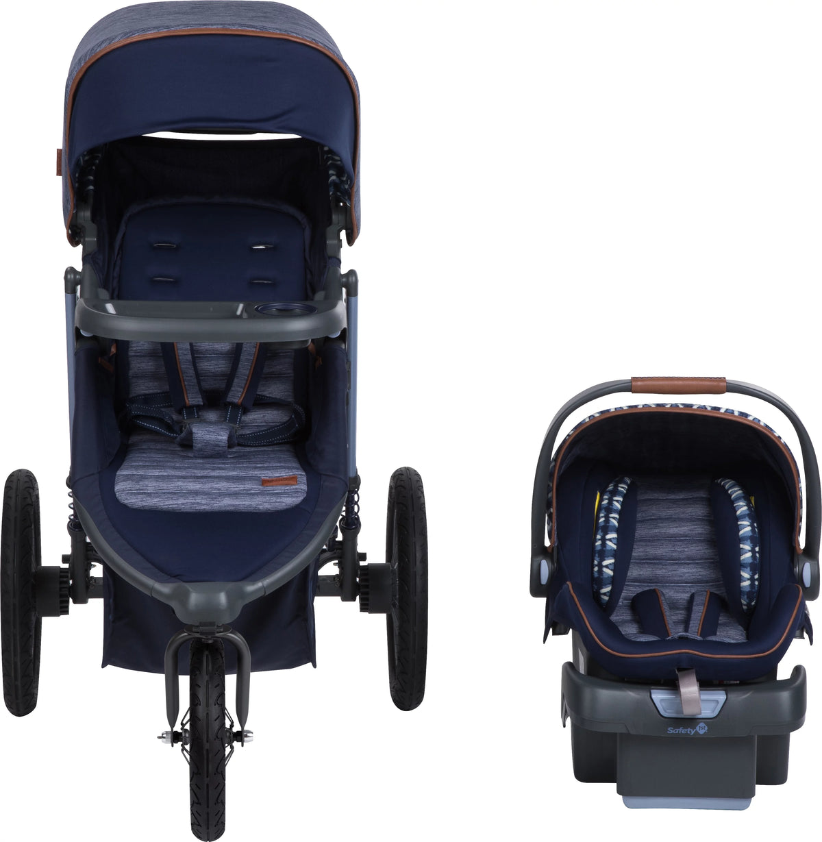 Jogging Travel System Stroller with Rear-Facing Infant Car Seat G2744