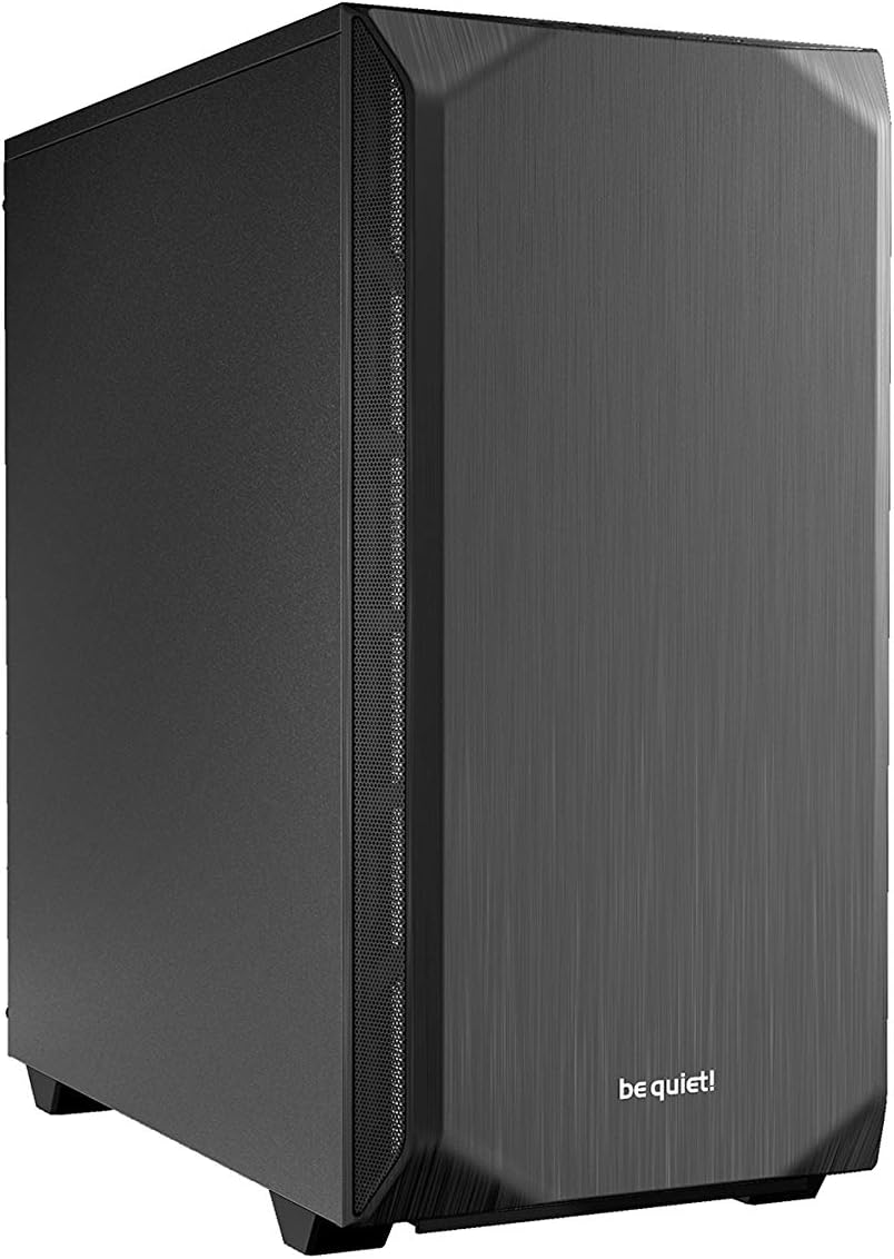 Black Mid Tower ATX Case with Tempered Glass Window L908