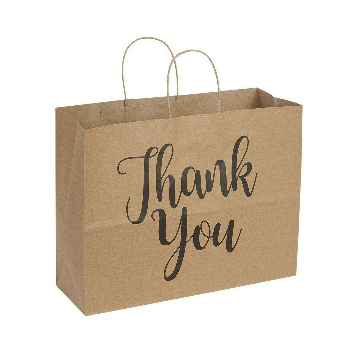 Large Kraft Paper Shopping Bags, Case of 100 N405684
